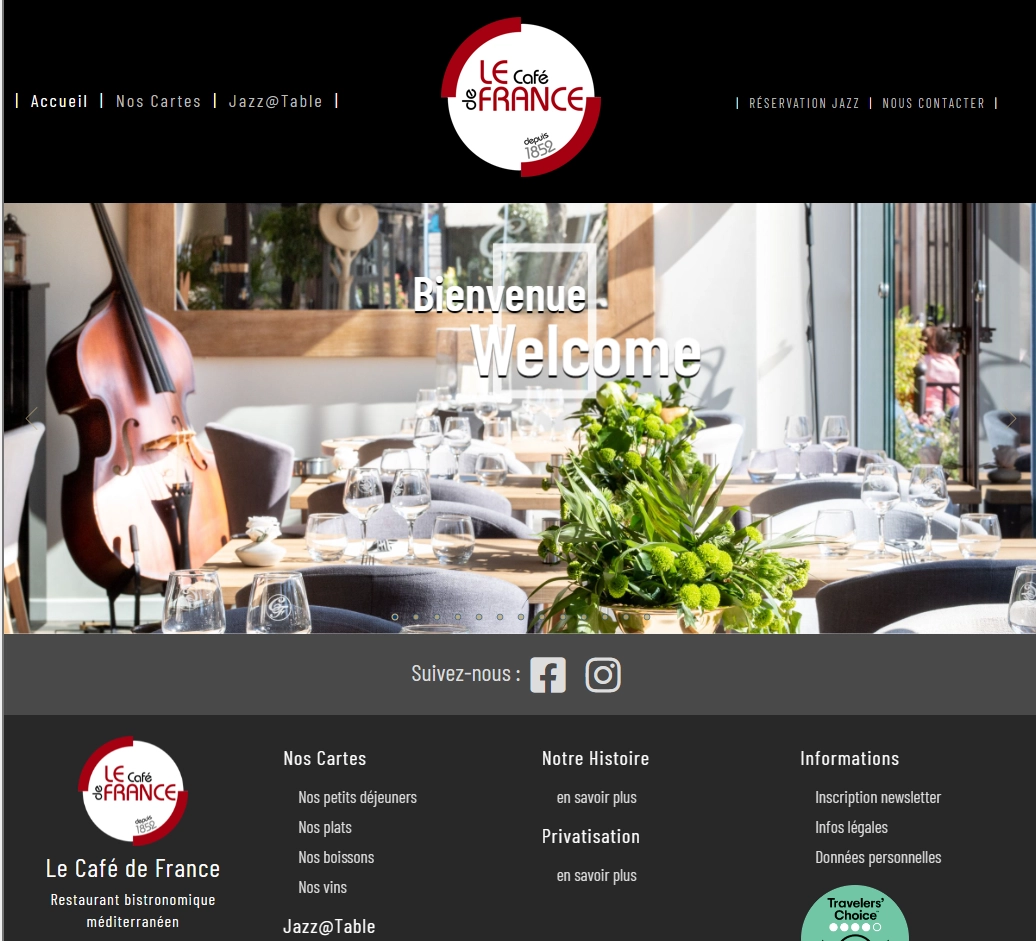 Le Café de France - Restaurant bistronomique à Sainte-Maxime